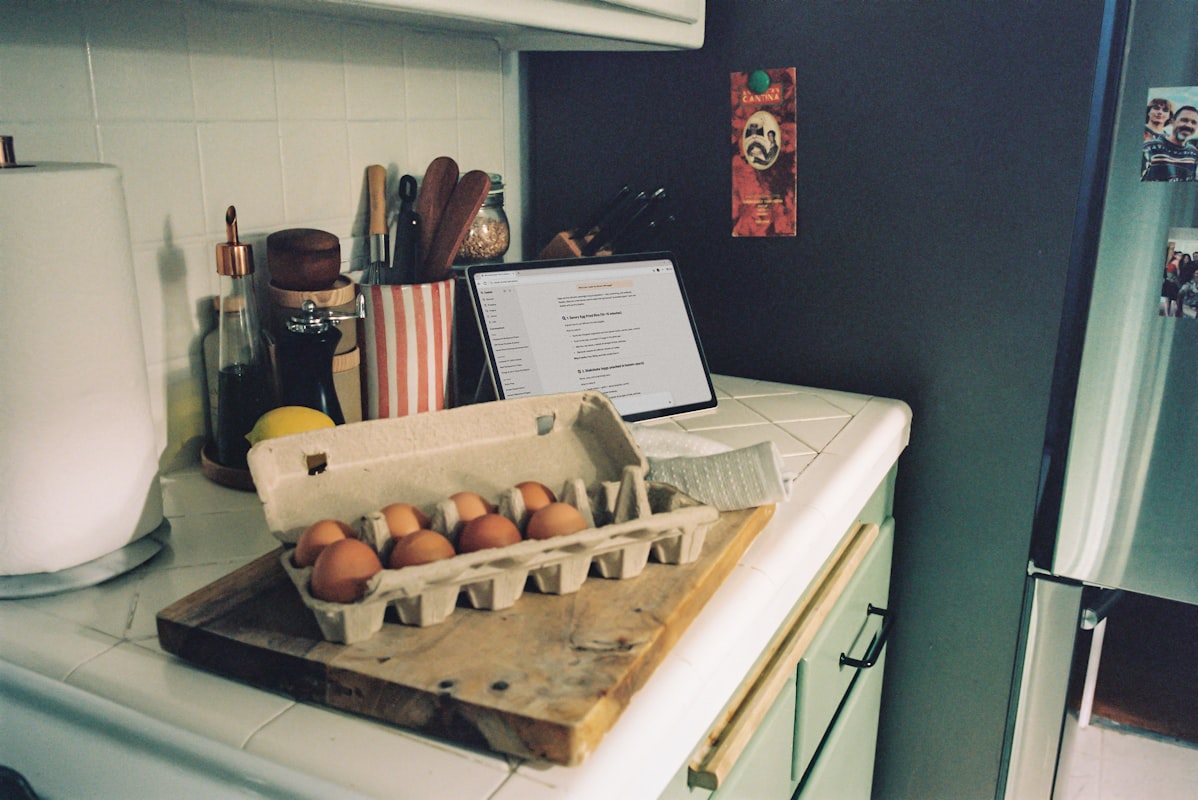 Fresh vegetables and healthy cooking preparation